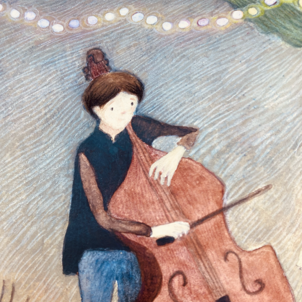 violoncelliste illustration